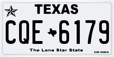 TX license plate CQE6179