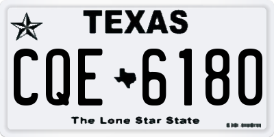 TX license plate CQE6180