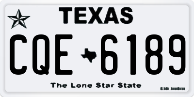 TX license plate CQE6189