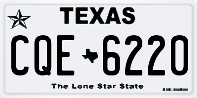 TX license plate CQE6220