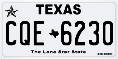 TX license plate CQE6230