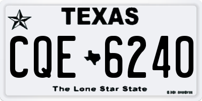 TX license plate CQE6240