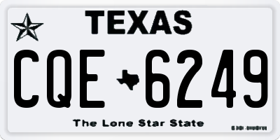 TX license plate CQE6249