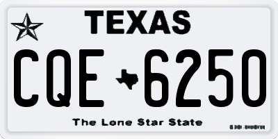 TX license plate CQE6250