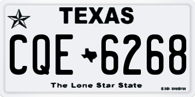 TX license plate CQE6268