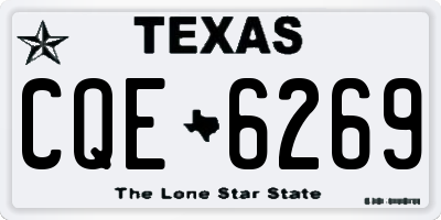 TX license plate CQE6269