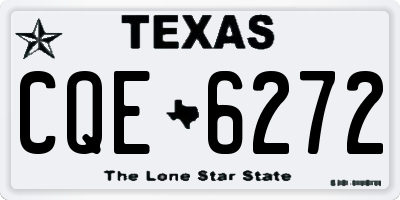 TX license plate CQE6272