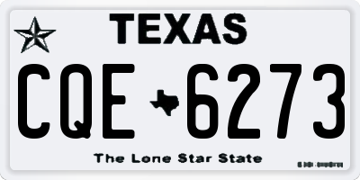 TX license plate CQE6273