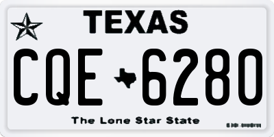 TX license plate CQE6280