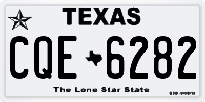 TX license plate CQE6282