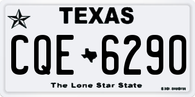 TX license plate CQE6290
