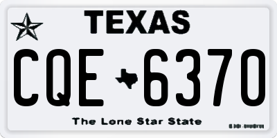 TX license plate CQE6370