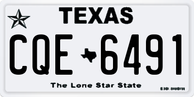 TX license plate CQE6491