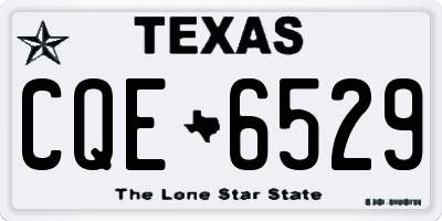 TX license plate CQE6529
