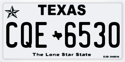 TX license plate CQE6530