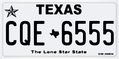TX license plate CQE6555