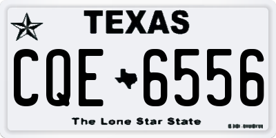 TX license plate CQE6556