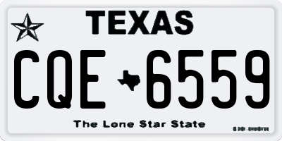 TX license plate CQE6559