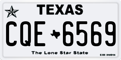 TX license plate CQE6569