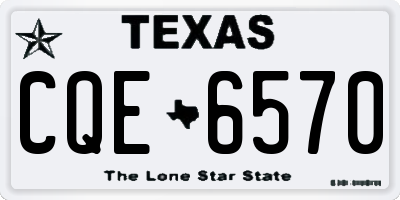 TX license plate CQE6570