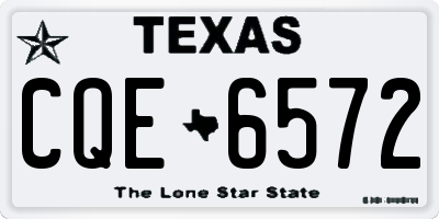 TX license plate CQE6572