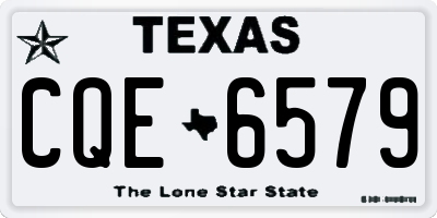 TX license plate CQE6579