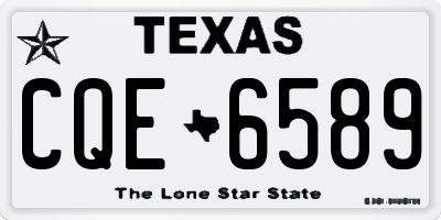 TX license plate CQE6589
