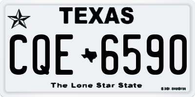 TX license plate CQE6590