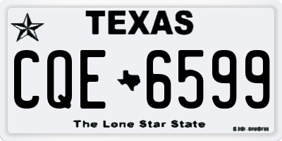 TX license plate CQE6599