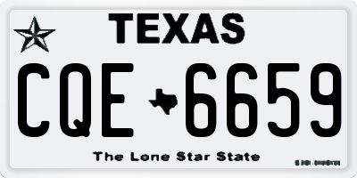 TX license plate CQE6659