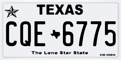 TX license plate CQE6775