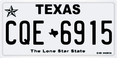TX license plate CQE6915
