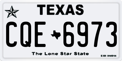 TX license plate CQE6973