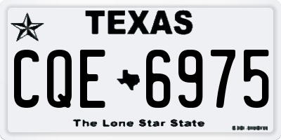 TX license plate CQE6975