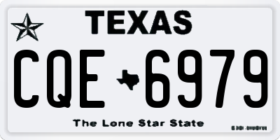TX license plate CQE6979