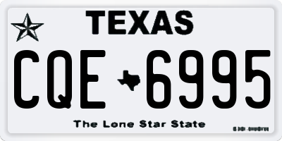 TX license plate CQE6995