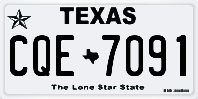 TX license plate CQE7091