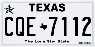 TX license plate CQE7112