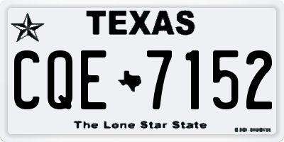TX license plate CQE7152