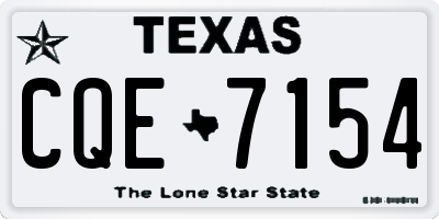 TX license plate CQE7154