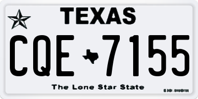TX license plate CQE7155