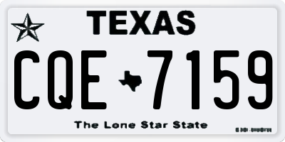 TX license plate CQE7159