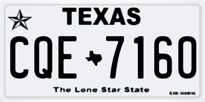 TX license plate CQE7160