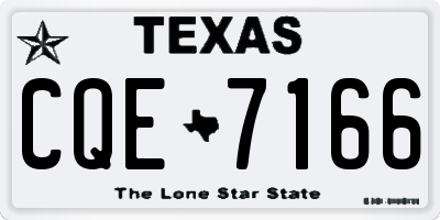 TX license plate CQE7166