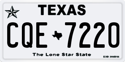 TX license plate CQE7220