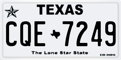 TX license plate CQE7249