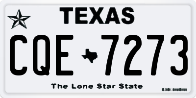 TX license plate CQE7273