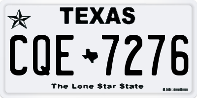 TX license plate CQE7276