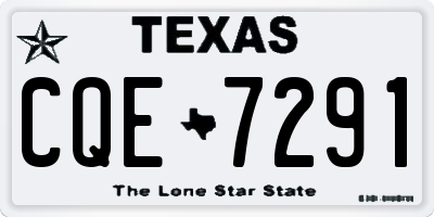 TX license plate CQE7291