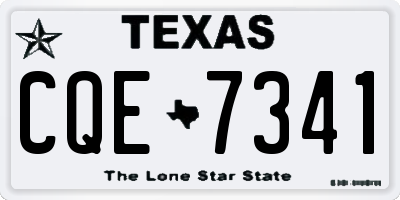 TX license plate CQE7341